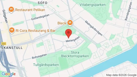Kontorslokaler att hyra i Södermalm - kort over placeringen