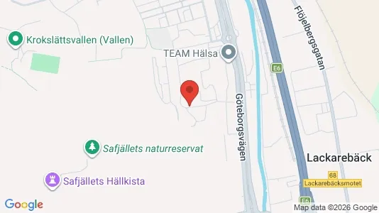 Kontorslokaler att hyra i Mölndal - kort over placeringen