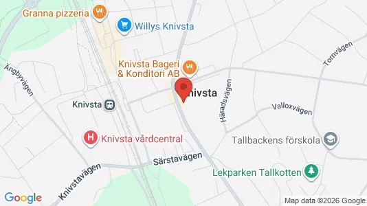 Affärslokaler att hyra i Knivsta - Bild från Google Street View