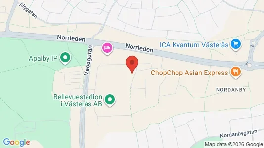 Coworking spaces att hyra i Västerås - kort over placeringen