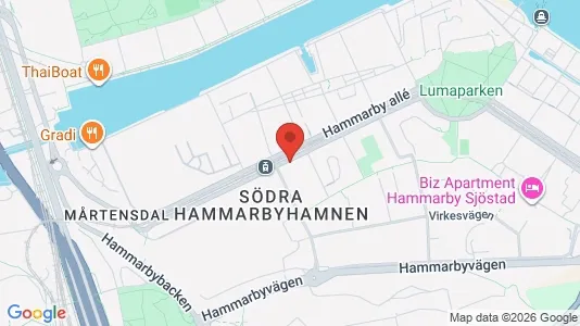 Kontorslokaler att hyra i Hammarbyhamnen - Bild från Google Street View