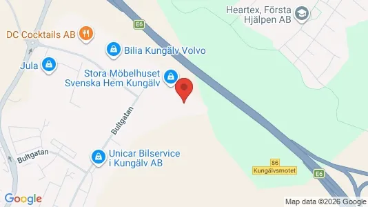 Lagerlokaler att hyra i Kungälv - Bild från Google Street View