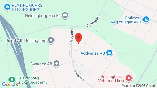 Kontorslokaler att hyra i Helsingborg - Bild från Google Street View