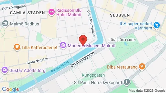 Kontorslokaler att hyra i Malmö Centrum - kort over placeringen