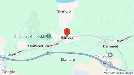 Kontorslokaler att hyra i Härryda - kort over placeringen