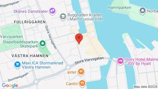 Kontorslokaler att hyra i Malmö Centrum - Bild från Google Street View