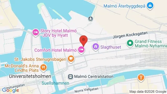 Kontorslokaler att hyra i Malmö Centrum - Bild från Google Street View