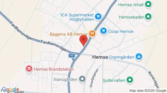 Affärslokaler att hyra i Gotland - kort over placeringen