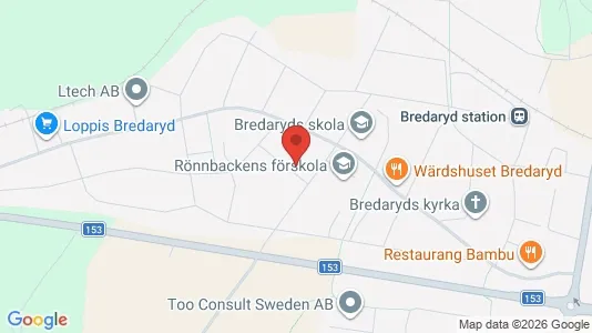 Industrilokaler till försäljning i Värnamo - kort over placeringen