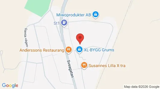 Affärslokaler att hyra i Grums - Bild från Google Street View