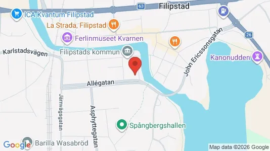 Affärslokaler att hyra i Filipstad - Bild från Google Street View