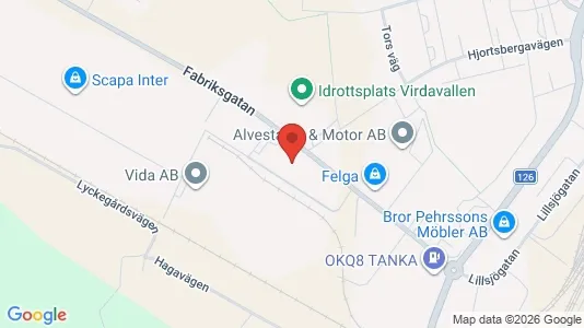 Affärslokaler att hyra i Alvesta - Bild från Google Street View
