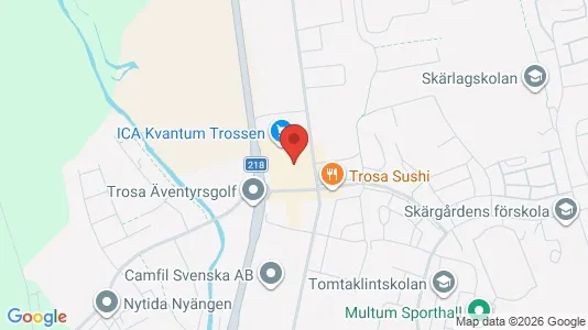 Affärslokaler att hyra i Trosa - Bild från Google Street View