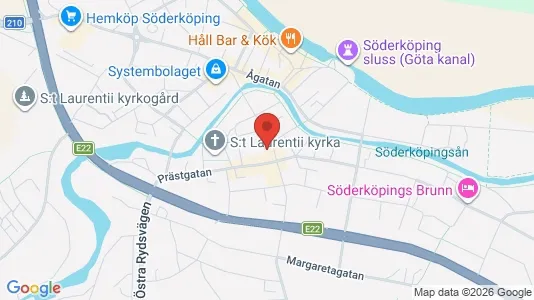 Affärslokaler att hyra i Söderköping - Bild från Google Street View