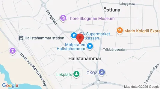 Affärslokaler att hyra i Hallstahammar - Bild från Google Street View
