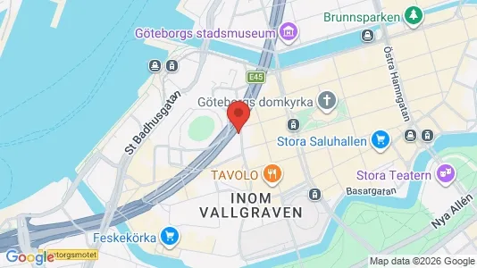 Kontorslokaler att hyra i Göteborg Centrum - kort over placeringen