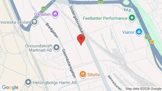 Lagerlokaler att hyra i Helsingborg - Bild från Google Street View