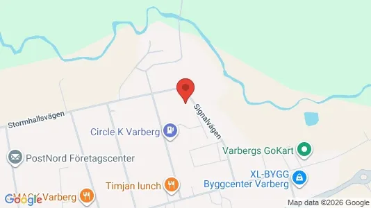 Kontorslokaler att hyra i Varberg - kort over placeringen