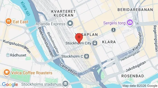 Affärslokaler att hyra i Stockholm Innerstad - kort over placeringen