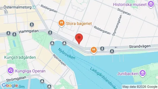 Kontorslokaler att hyra i Östermalm - kort over placeringen