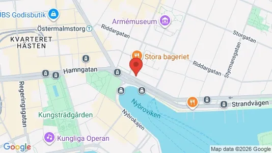 Kontorslokaler att hyra i Östermalm - kort over placeringen