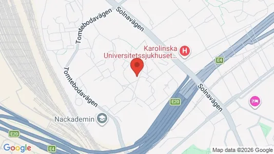 Kontorslokaler att hyra i Solna - kort over placeringen