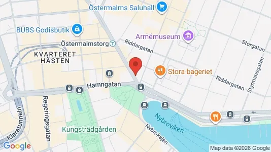 Kontorslokaler att hyra i Stockholm Innerstad - kort over placeringen
