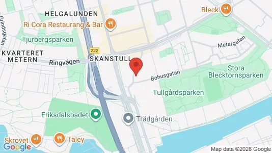 Kontorslokaler att hyra i Södermalm - kort over placeringen