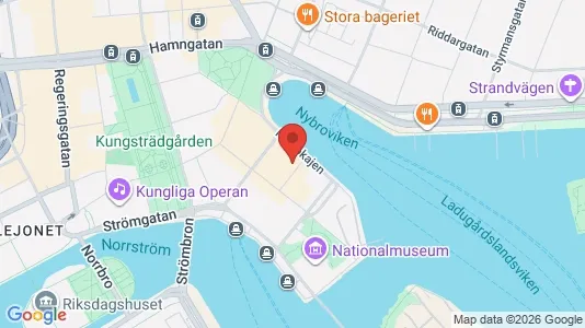 Kontorslokaler att hyra i Stockholm Innerstad - kort over placeringen