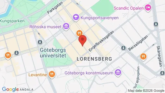 Kontorslokaler att hyra i Göteborg Centrum - kort over placeringen