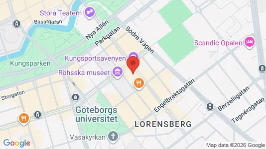 Kontorslokaler att hyra i Göteborg Centrum - kort over placeringen