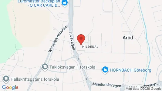 Kontorslokaler att hyra i Lundby - kort over placeringen