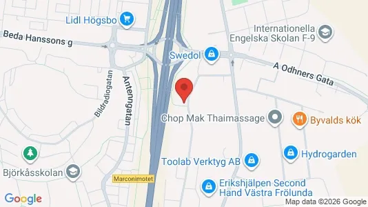 Kontorslokaler att hyra i Askim-Frölunda-Högsbo - kort over placeringen
