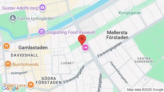 Kontorslokaler att hyra i Malmö Centrum - kort over placeringen