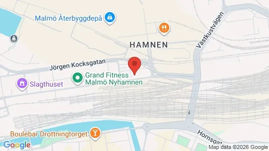 Kontorslokaler att hyra i Malmö Centrum - kort over placeringen