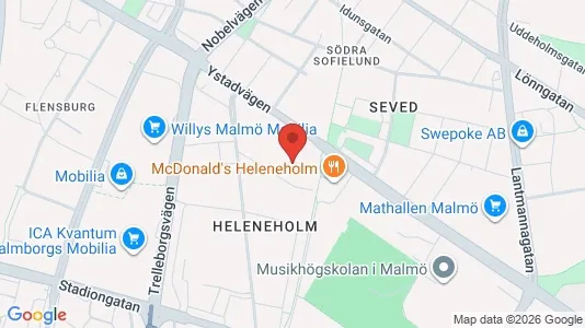 Kontorslokaler att hyra i Malmö Centrum - kort over placeringen