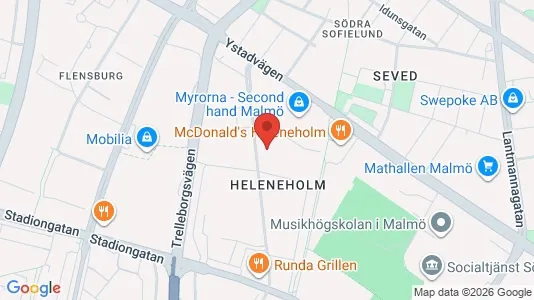 Kontorslokaler att hyra i Malmö Centrum - kort over placeringen