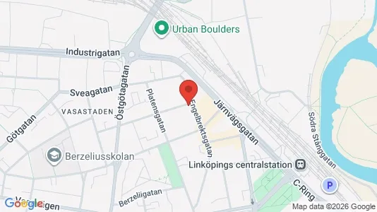 Kontorslokaler att hyra i Linköping - kort over placeringen