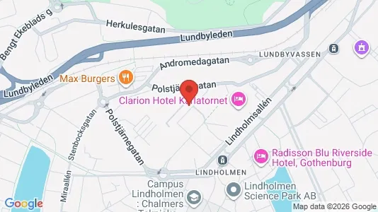 Lagerlokaler att hyra i Lundby - kort over placeringen