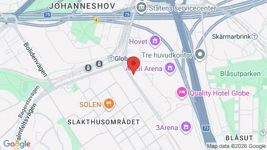 Kontorslokaler att hyra i Söderort - kort over placeringen