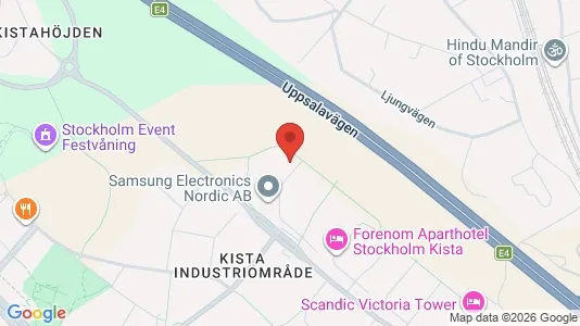 Kontorslokaler att hyra i Västerort - kort over placeringen