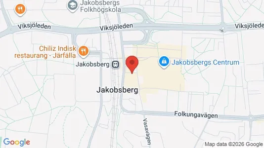 Kontorslokaler att hyra i Järfälla - kort over placeringen