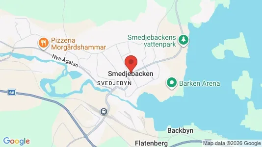Butikslokaler att hyra i Smedjebacken - kort over placeringen