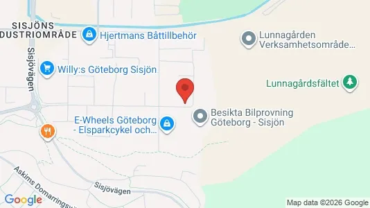 Industrilokaler att hyra i Askim-Frölunda-Högsbo - kort over placeringen