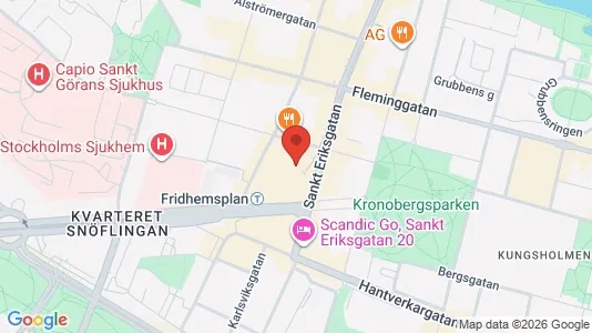 Affärslokaler att hyra i Kungsholmen - kort over placeringen