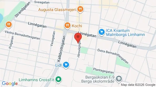 Kontorslokaler att hyra i Limhamn/Bunkeflo - kort over placeringen