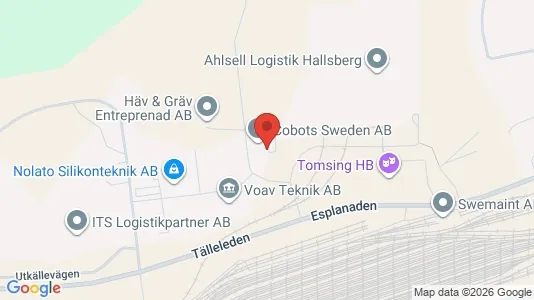 Industrilokaler till försäljning i Hallsberg - kort over placeringen