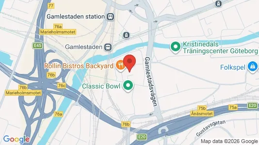 Kontorslokaler att hyra i Göteborg Östra - kort over placeringen