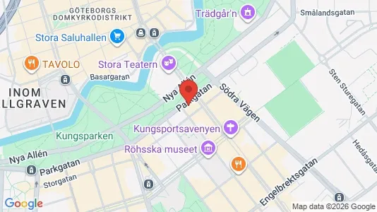 Kontorslokaler att hyra i Göteborg Centrum - kort over placeringen