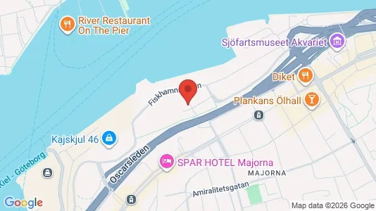 Kontorslokaler att hyra i Majorna-Linné - kort over placeringen